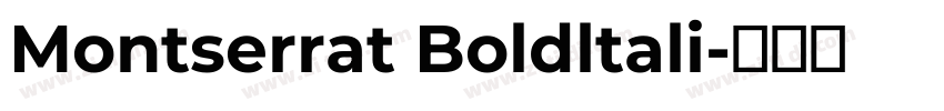 Montserrat Boldltali字体转换